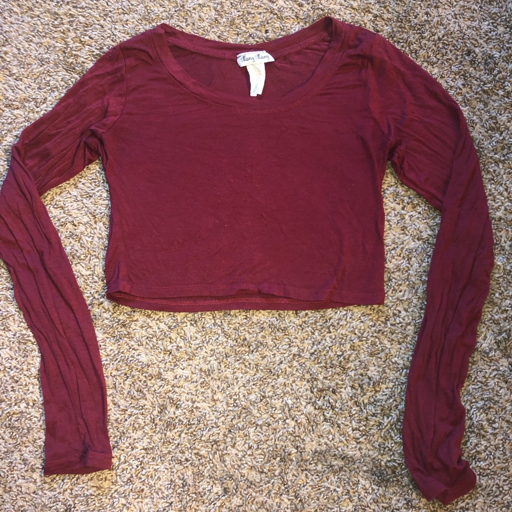 Long sleeve crop top
